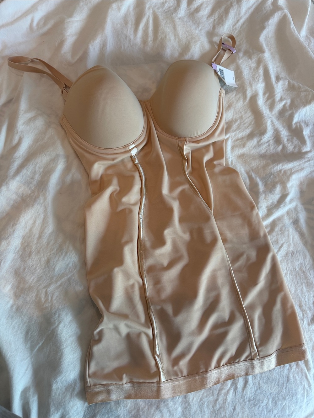 Seamless Shaping Slip Dress Chemise in Nude